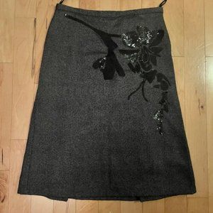 French Connection black and gray wool skirt Size 6